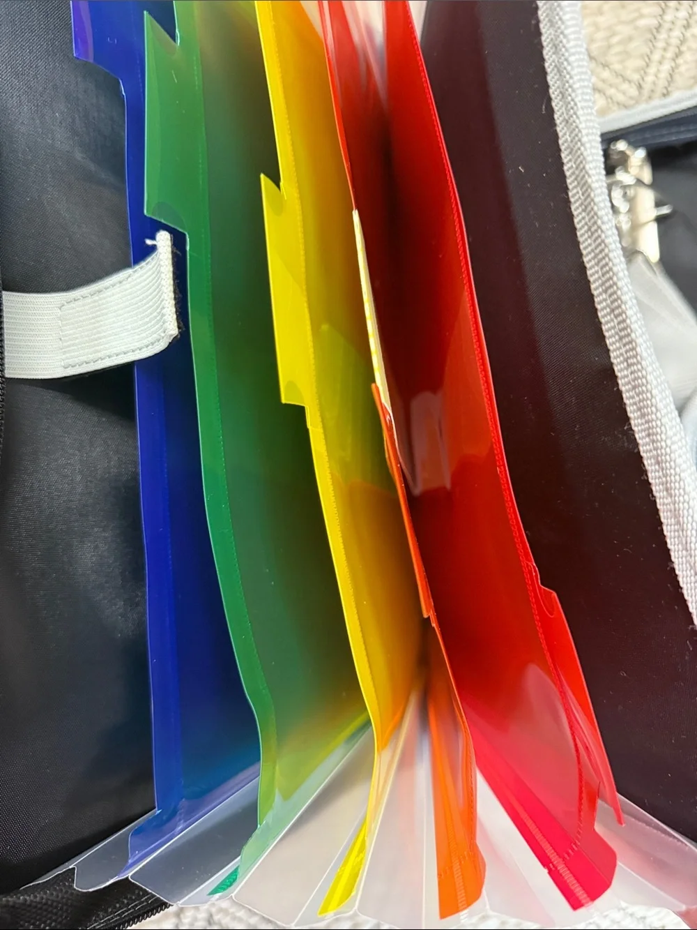 up & up Zipper Binder with Expandable Pocket File - Red, Black, Blue-Pick 2